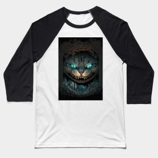 Cheshire Cat - Alice's Adventures in Wonderland Baseball T-Shirt